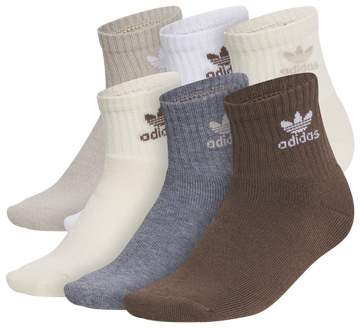 adidas Originals Trefoil 6-Pack Quarter Socks 5-7