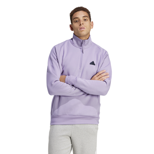 

adidas Mens adidas Z.N.E. Half-Zip Sweatshirt - Mens Preloved Fig Size M