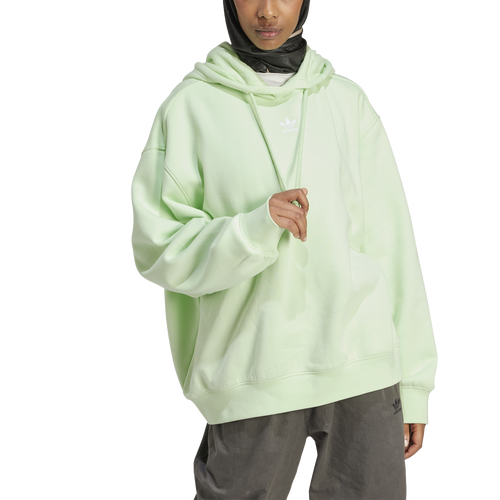 Adidas Originals Womens  Adicolor Essentials Boyfriend Hoodie In Semi Green Spark