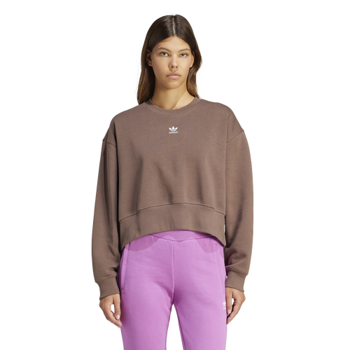 

adidas Originals Womens adidas Originals adicolor Essentials Crew Sweatshirt - Womens Earth Strata Size XS