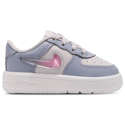 Girls' Toddler - Nike Air Force 1 Low - Grey/Pink/White