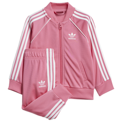 Girls' Toddler - adidas Originals Superstar Tracksuit - Pink Fusion/White