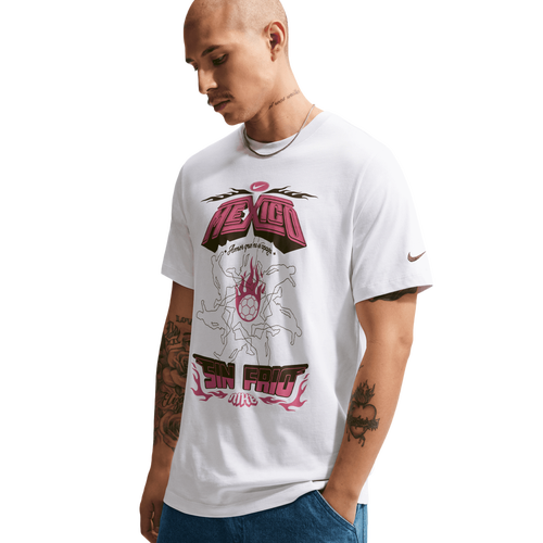 Nike Mexico APLA Football NSW T-Shirt - Nike White/Pink