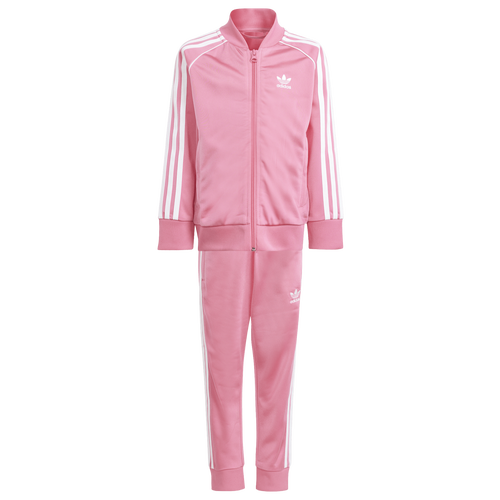 

Girls Preschool adidas Originals adidas Originals Superstar Tracksuit - Girls' Preschool Pink/White Size XS