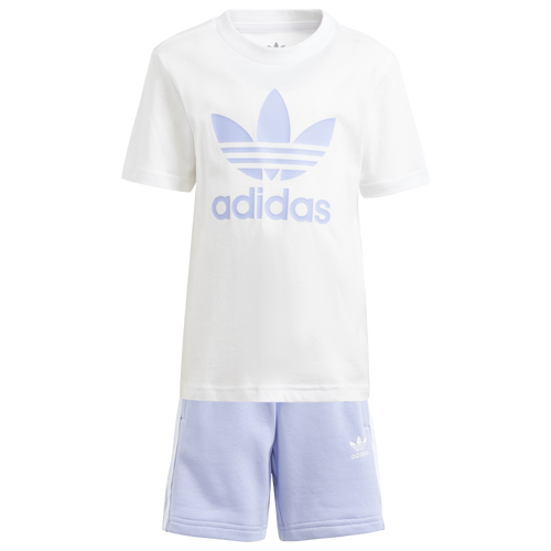 

Girls Preschool adidas Originals adidas Originals Shorts & T-Shirt Set - Girls' Preschool Purple/White Size XXS