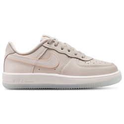 Boys' Preschool - Nike Force 1 Low Lace SE - Orewood Brown/Orange Pulse