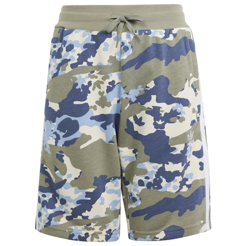 

adidas Originals Boys adidas Originals Camo Shorts - Boys' Grade School Silver Pebble Size M