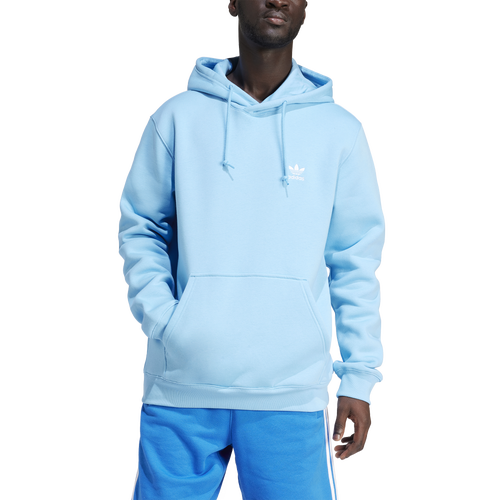 

adidas Originals Mens adidas Originals Trefoil Essentials Lifestyle Hoodie - Mens Semi Blue Burst Size M