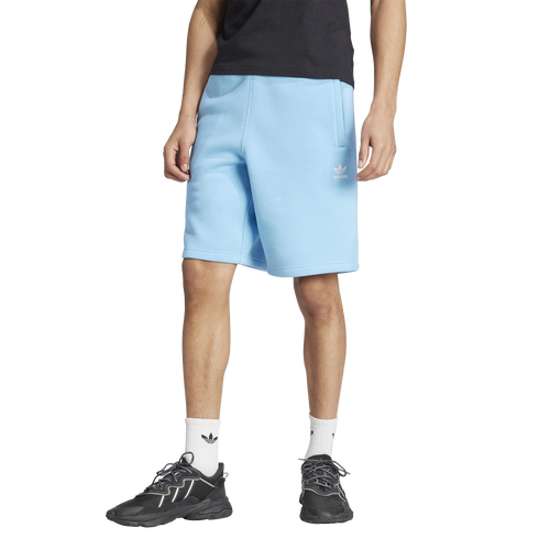 Shop Adidas Originals Mens  Adicolor Essential Trefoil Shorts In Semi Blue Burst