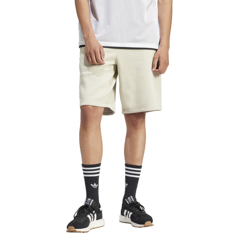 Adidas Originals Mens  Essential Shorts In Beige/white