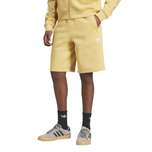 Shop Adidas Originals Mens  Essential Shorts In Gold/white