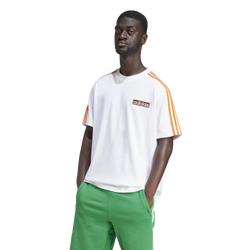 Men's - adidas Originals adicolor adiBreak Lifestyle T-Shirt - White/Orange