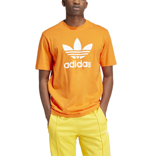 

adidas Originals Mens adidas Originals Trefoil T-Shirt - Mens Orange Size L