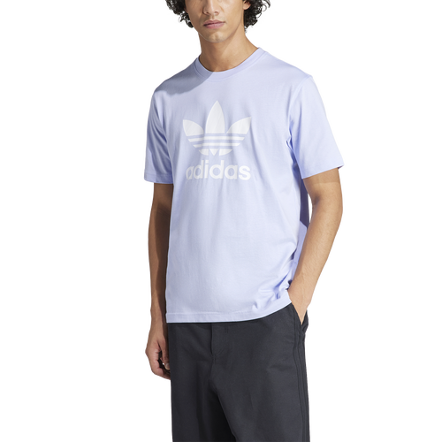 Adidas Originals Mens  Trefoil T-shirt In Violet Tone/white