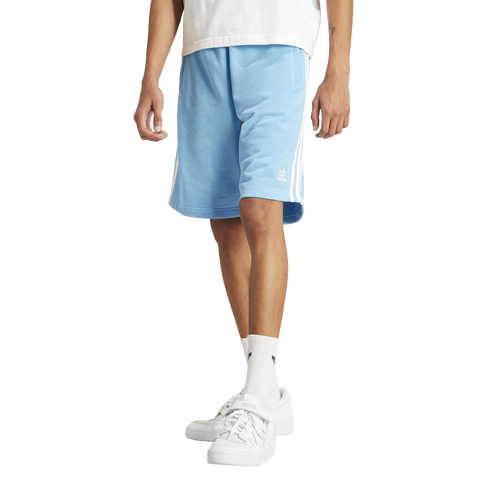 Shop Adidas Originals Mens  Adicolor 3-stripes Shorts In Semi Blue Burst