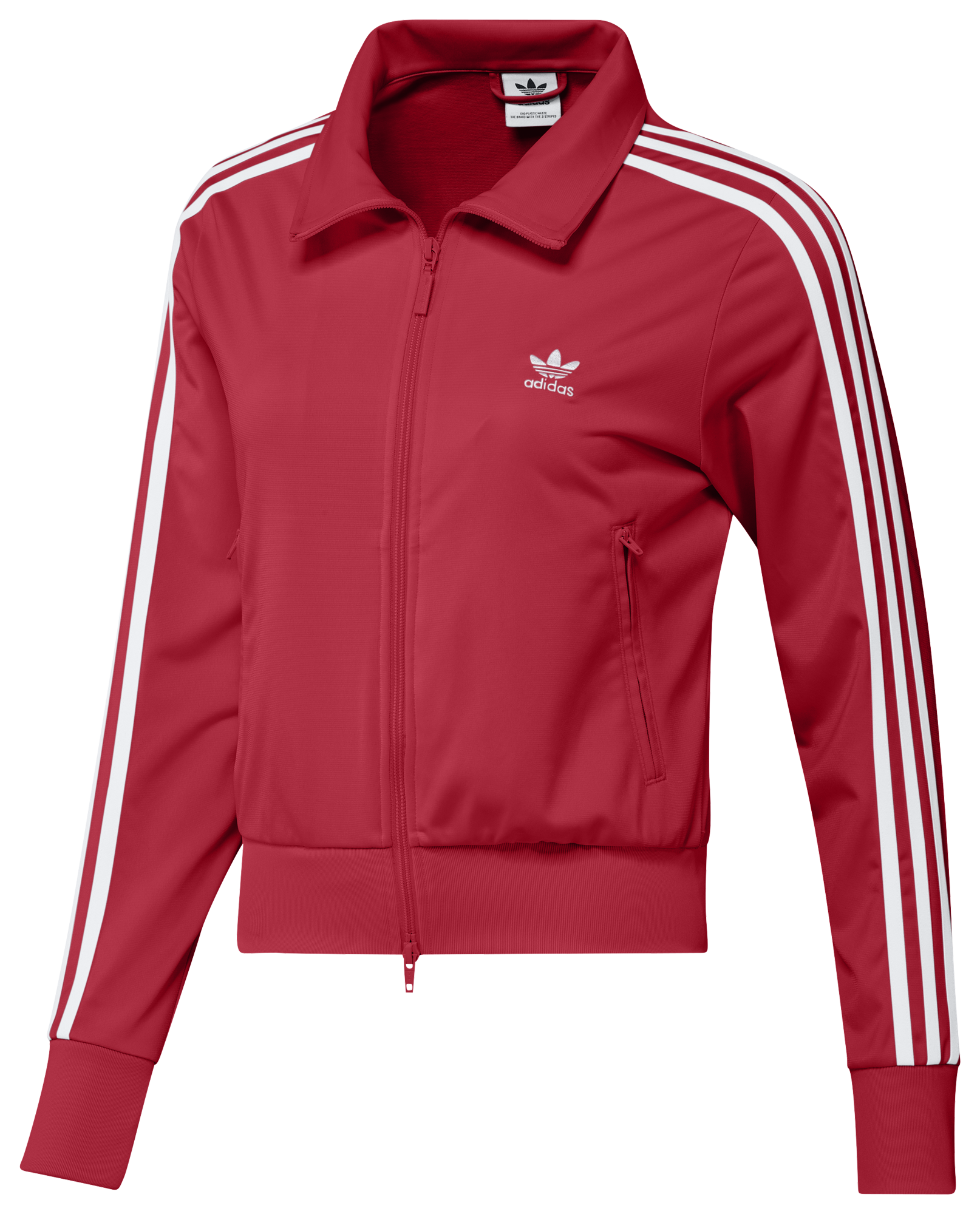 Red adidas cropped jacket online