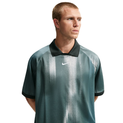 Men's - Nike Dri-Fit Jacquard Jersey Top - Green/Silver