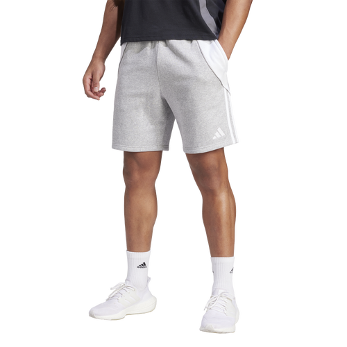 

adidas Mens adidas Tiro 24 SW Shorts - Mens Medium Heather/White Size XS