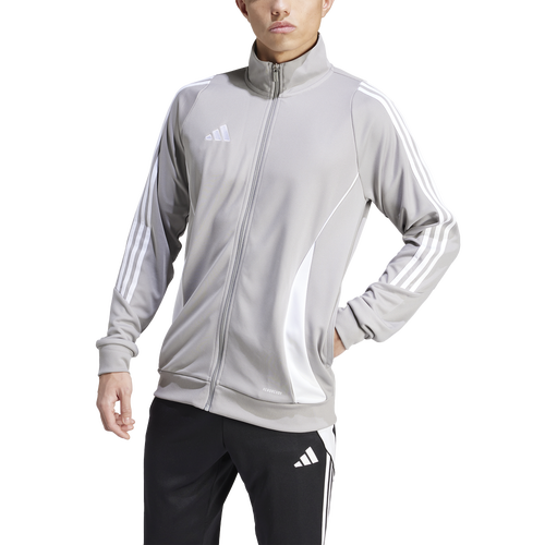 

adidas Mens adidas Tiro24 Training Jacket - Mens White/Team Mid Grey Size XS