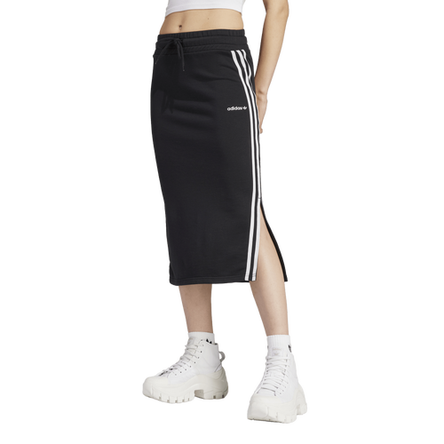 Adidas Originals Womens  3 Stripe Mini Skirt In Black/white