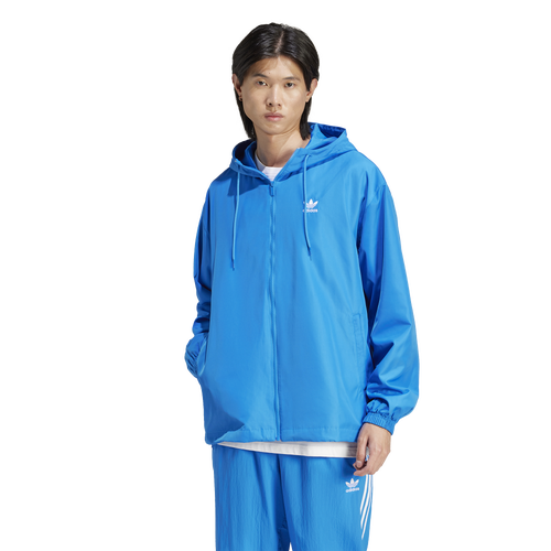 

adidas Originals Mens adidas Originals adicolor Trefoil Windbreaker - Mens Bluebird/White Size XL