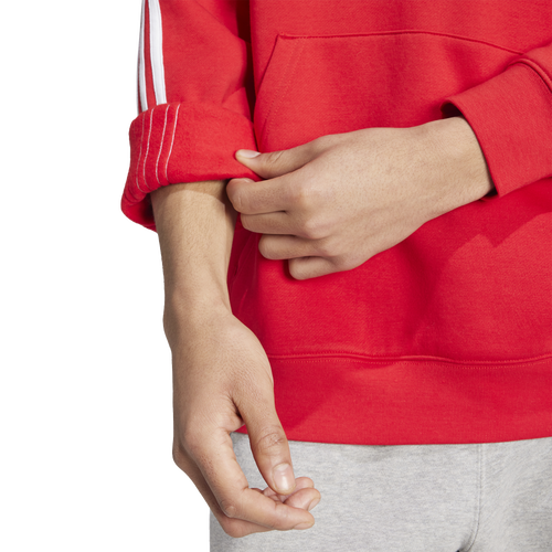 Red adidas 3 stripe hoodie online
