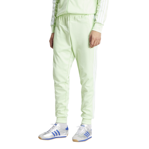 Adidas Originals Mens  Sst Track Pants In Semi Green Spark/semi Green Spark
