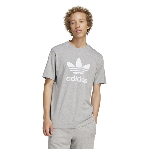 

adidas Originals Mens adidas Originals Trefoil T-Shirt - Mens Medium Grey Heather Size S