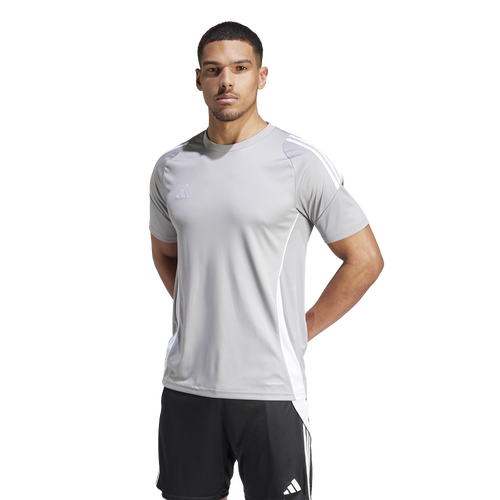 

adidas Mens adidas Tiro24 Jersey - Mens Team Mid Grey/White Size XS