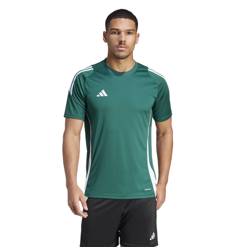 

adidas Mens adidas Tiro24 Jersey - Mens White/Team Dark Green Size XL