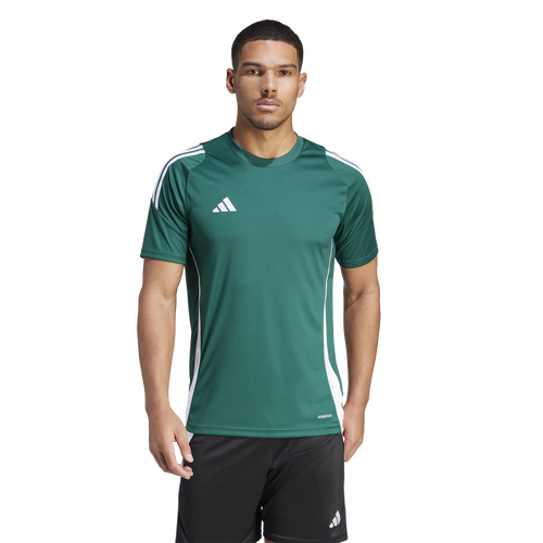 MENS - adidas Tiro24 Jersey - White/Team Dark Green