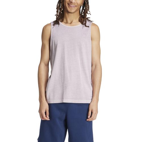 

adidas Originals Mens adidas Originals Trefoil Essentials+ Lifestyle Dye Tank - Mens Preloved Fig Size M