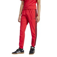 Mens Adidas Originals SST Bonded Track Pants Black Red Size S