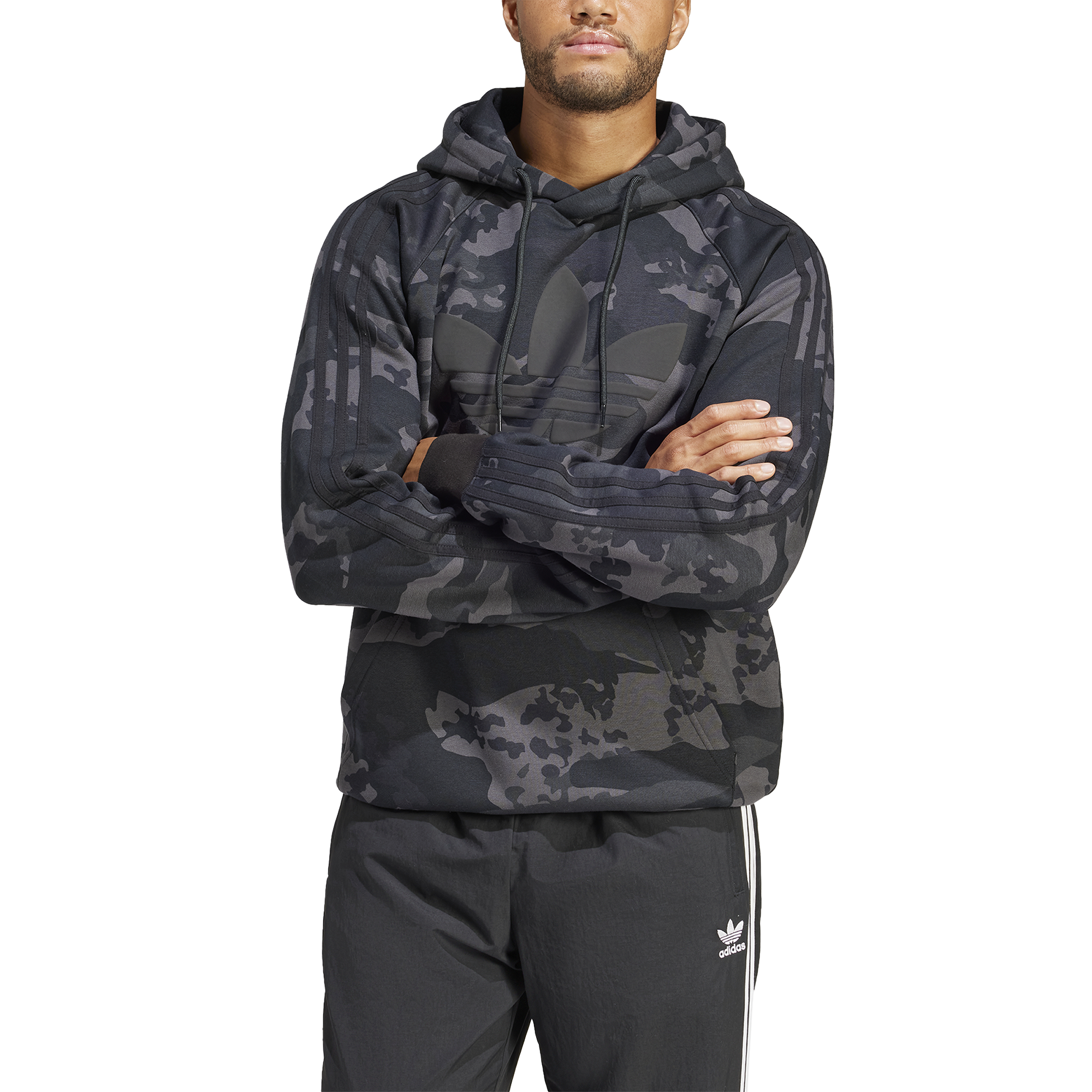 Adidas grey camo on sale hoodie