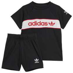 Boys' Toddler - adidas Originals NY T-Shirt & Shorts Set - Black/White/Red