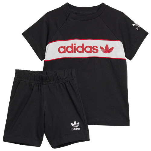 

Boys adidas Originals adidas Originals NY T-Shirt & Shorts Set - Boys' Toddler Black/White/Red Size 2T