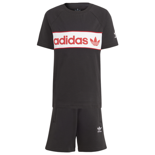 

adidas Originals adidas Originals NY T-Shirt & Shorts Set - Boys' Preschool White/Black/Red Size XXS