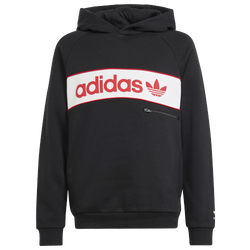 Boys' Grade School - adidas Originals NY Hoodie - Black/Red/White