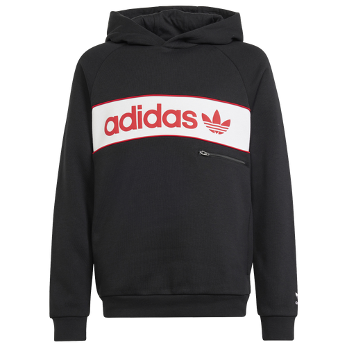 

adidas Originals adidas Originals NY Hoodie - Boys' Grade School Black/Red/White Size L