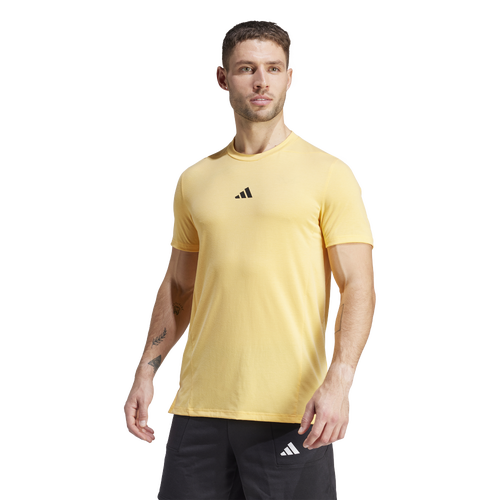 

adidas Mens adidas Designed for Training Workout T-Shirt - Mens Semi Spark Size M
