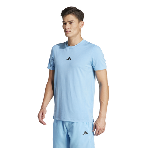 Shop Adidas Originals Mens Adidas Designed For Training Workout T-shirt In Semi Blue Burst