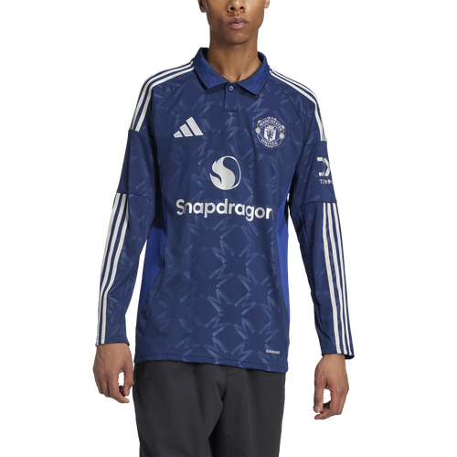 

adidas Mens adidas Manchester United 24/25 Away Long-Sleeve Jersey - Mens Night Indigo Size XXL