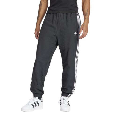 Shop Adidas Originals Woven Firebird Track Pants In White/black