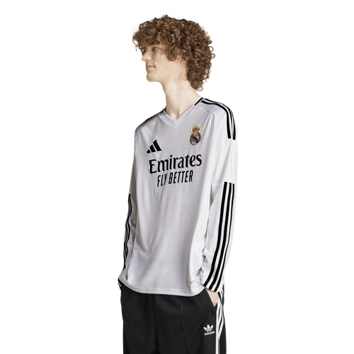 

adidas Mens adidas Real Madrid 24/25 Home Long-Sleeve Jersey - Mens White Size L