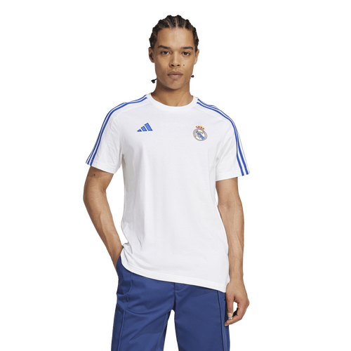 

adidas Mens adidas Real Madrid DNA T-Shirt - Mens White Size L