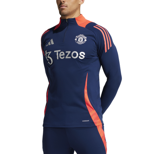 

adidas Mens adidas Manchester United Tiro 24 Track Top - Mens Night Indigo/Bright Red Size S