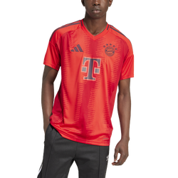 Men's - adidas FC Bayern 24/25 Home Short-Sleeve Jersey - Red