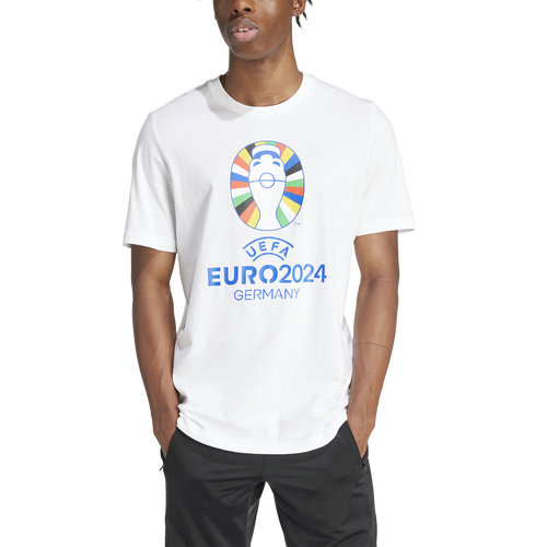 

adidas Mens adidas Euro 24 Oe Soccer T-Shirt - Mens White Size M