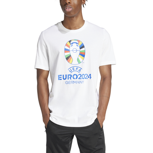 

adidas Mens adidas Euro 24 Oe Soccer T-Shirt - Mens White Size L