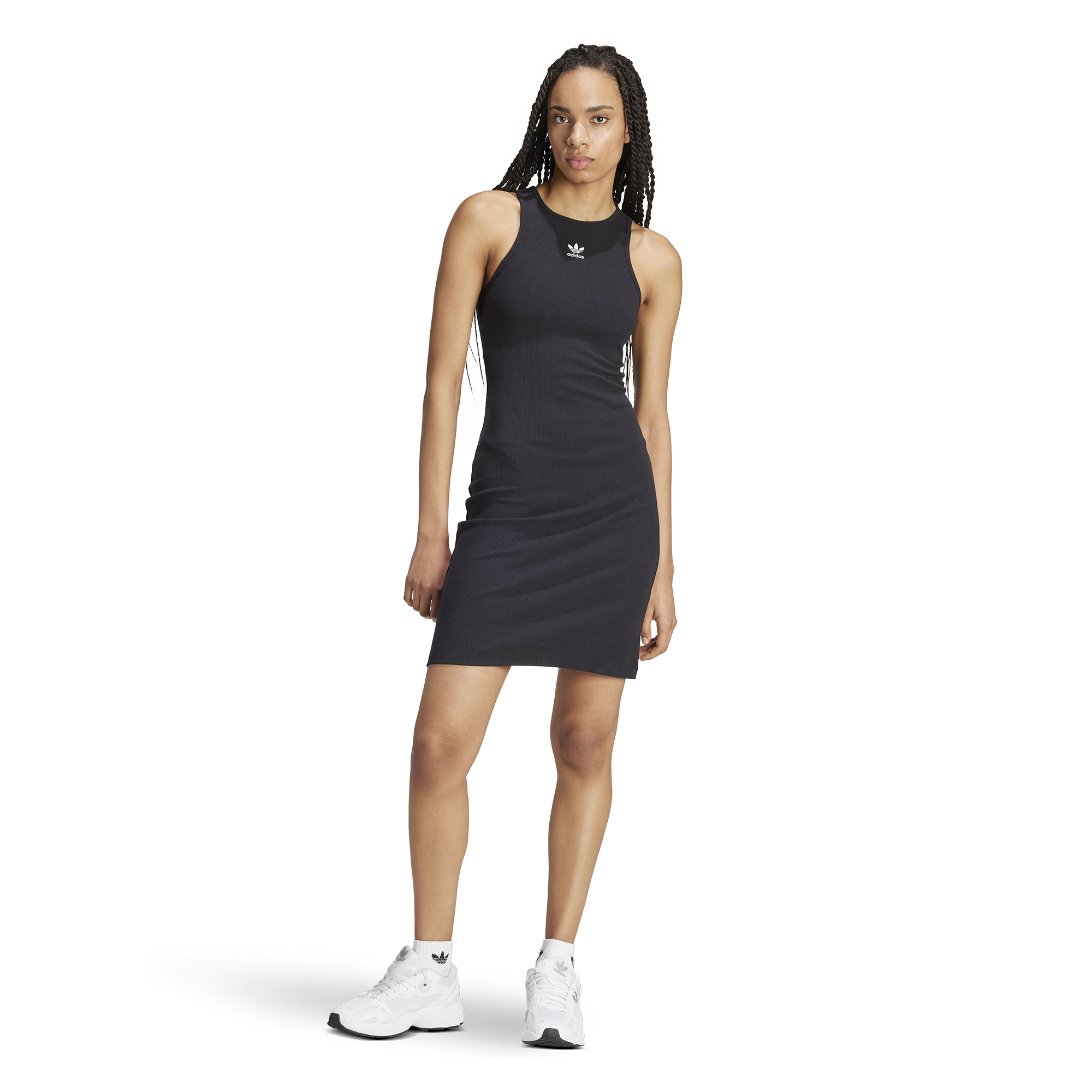 ☆Adidas☆Originals Essentials Rib Tank Dress Grey adidas Essentials Rib Tank Dress - Grey | Free Shipping with